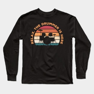 Funny Drummer Long Sleeve T-Shirt